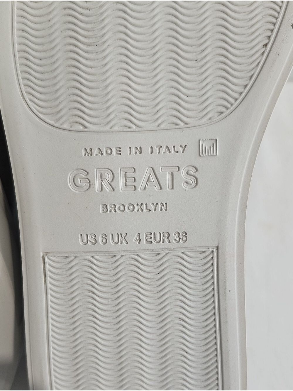 GREATS Womens The Royale Sneakers Grey Leather Size 6 NWT Minimalist Classic IOB - Picture 6 of 8